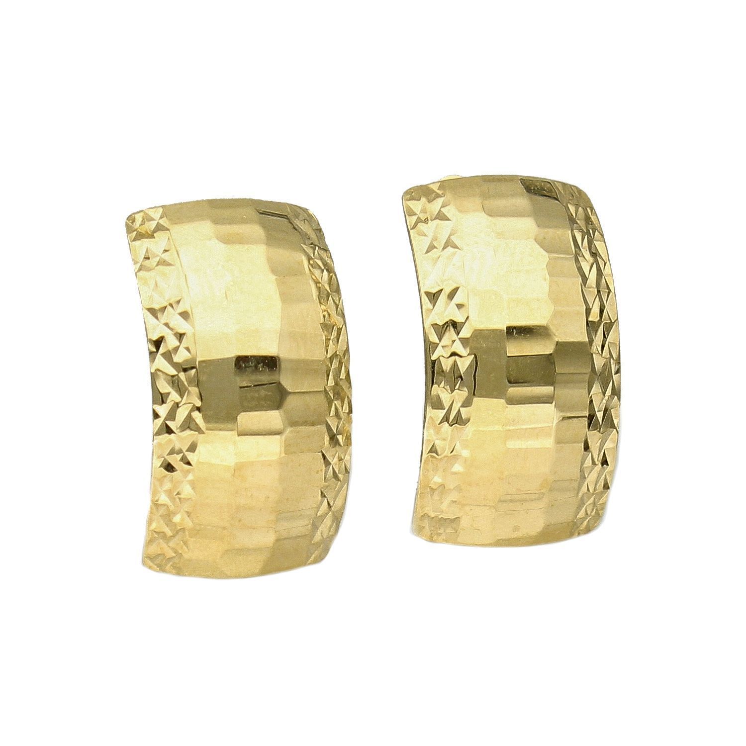 Złote kolczyki z ozdobnym wzorem KL 7416.jpg